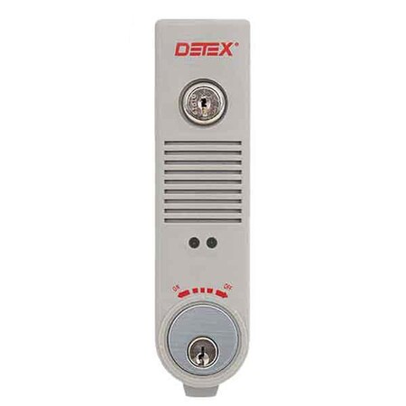 Detex Detex: Exit Alarm, Surface Mount, Battery Powered, Weatherized, Gray DTX- EAX-500W GRAY